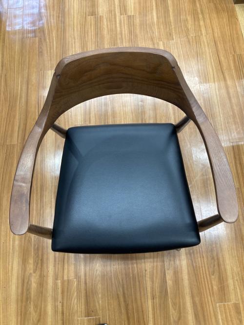 関家具 (セキカグ) ダイニングチェアー ブラック×ブラウン ROGERⅡ