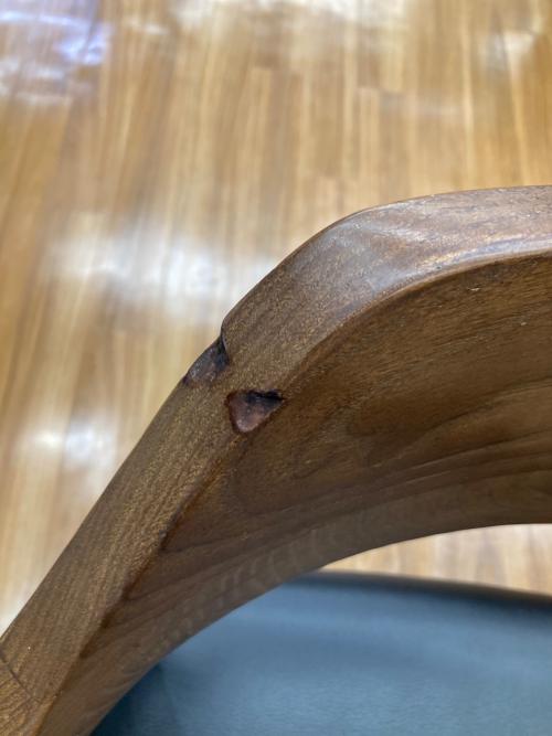 関家具 (セキカグ) ダイニングチェアー ブラック×ブラウン ROGERⅡ