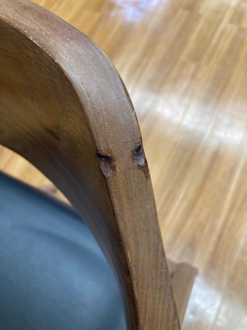 関家具 (セキカグ) ダイニングチェアー ブラック×ブラウン ROGERⅡ