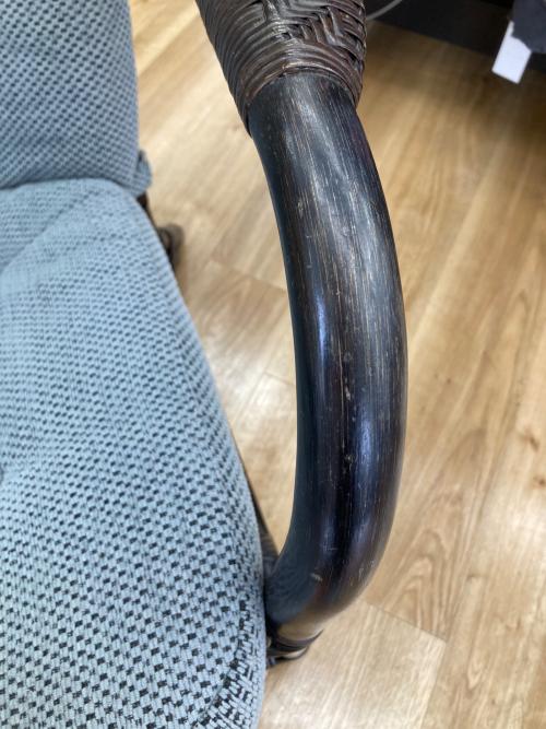 KAZAMA (カザマ) アームチェア フェルテ  スカイブルー