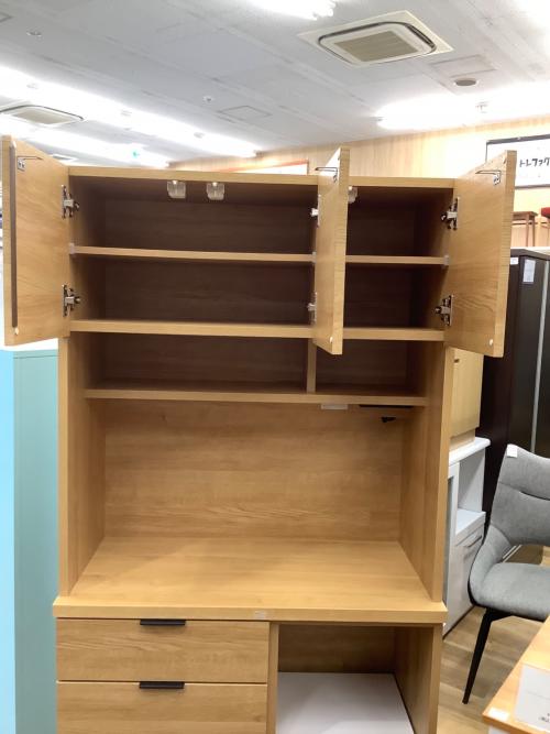 ニトリ キッチンボード ETONA-90KB-LBR2 ナチュラル エトナ