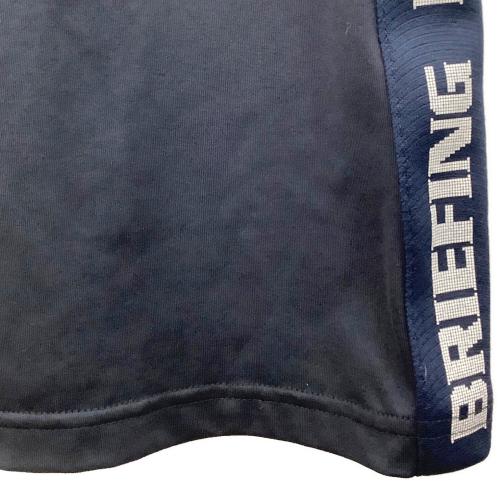BRIEFING (ブリーフィング) ゴルフウェア(トップス) BRG231M05 RBAN COLLECTION MENS SIDE LOGO LINE POLO メンズ SIZE L ネイビー