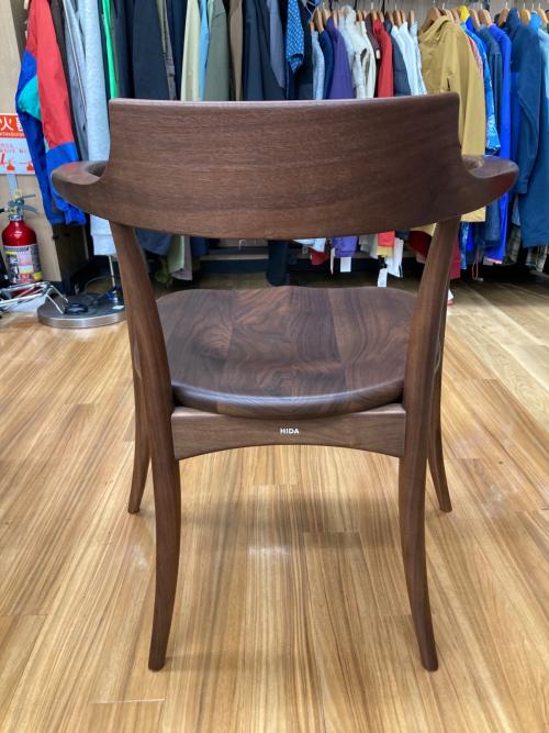 飛騨家具 (ヒダカグ) アームチェアー ダークブラウン CRESCENT
