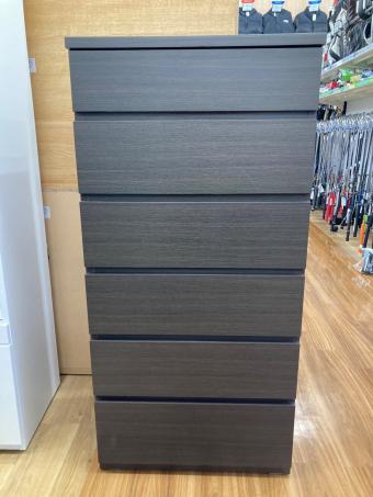 6段チェスト 78 ダークブラウン