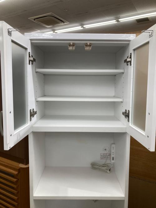 ニトリ 2枚扉レンジ台 ホワイト コパン