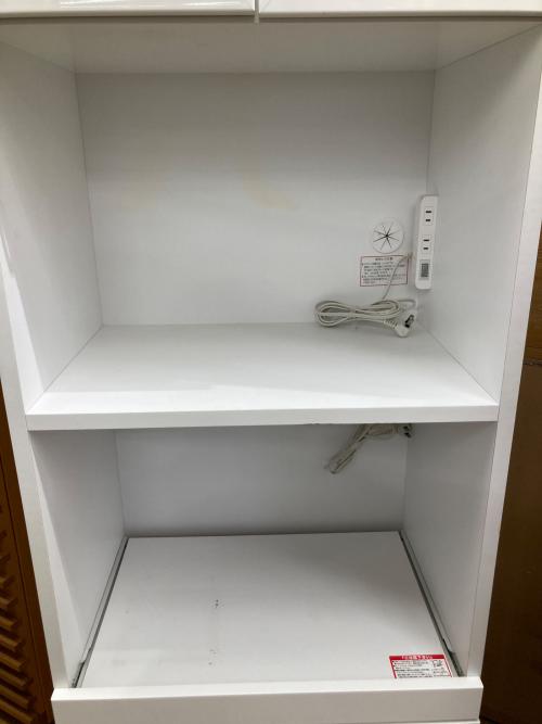 ニトリ 2枚扉レンジ台 ホワイト コパン