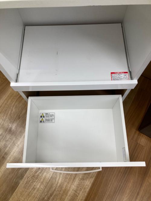 ニトリ 2枚扉レンジ台 ホワイト コパン