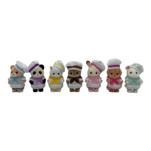 EPOCH (エポック) にぎやか赤ちゃんパン屋さん 人形セット シルバニアファミリー 7体セット