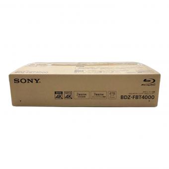 SONY (ソニー) 4Kチューナー内蔵 Ultra hdブルーレイ/DVDレコーダー BDZ-FBT4000 未使用品