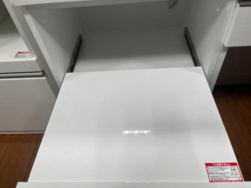 ニトリ キッチンカウンター D50-140CT ホワイト×グレー リガーレ