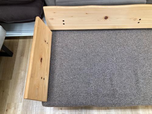 シギヤマ家具 (シギヤマカグ) 2人掛けソファー  ナチュラル×チャコールグレー YUU