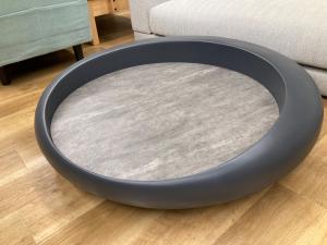 桜屋工業 (サクラヤコウギョウ) リビングテーブル LT-379  グレー×ブラック