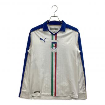サッカーイタリア代表 サッカーユニフォーム 747400 イタリア代表 2015 アウェイ PUMA レプリカ メンズ SIZE S ホワイト×ブラック