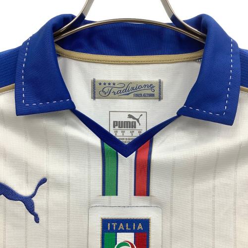 サッカーイタリア代表 サッカーユニフォーム 747400 イタリア代表 2015 アウェイ PUMA レプリカ メンズ SIZE S ホワイト×ブラック