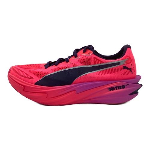 PUMA (プーマ) ランニングシューズ 312959-01 ディヴィエイト ニトロ エリート 4 メンズ SIZE 26.5cm ショッキングピンク