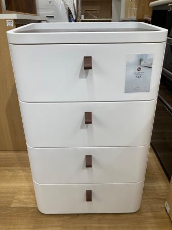 ROYAL DRAWER 4段チェスト RD-544WH/DBR ホワイト×ダークブラウン