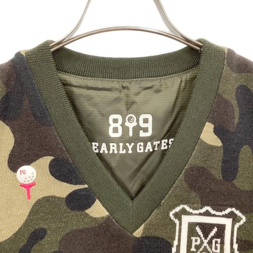 PEARLY GATES (パーリーゲイツ) ベスト ゴルフウェア(トップス) 055-7273808 レディース SIZE 1 カーキ×オリーブ