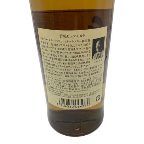 ニッカ 竹鶴 ピュアモルト ジャパニーズウィスキー 700ml