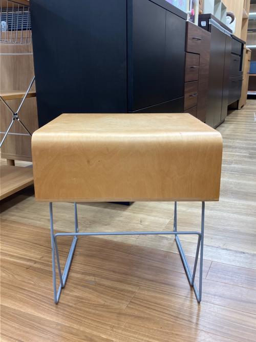 スクープテーブル グレー×ベージュ