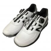 NEW BALANCE (ニューバランス) ゴルフシューズ MGB574W2 メンズ SIZE 27.5cm ホワイト×ブラック