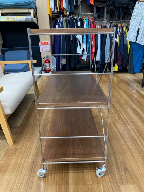無印良品 (ムジルシリョウヒン) ステンレスユニットシェルフ  ナチュラル×シルバー