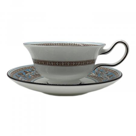 【未使用】ウェッジウッド・フロレンティーンターコイズ カップ＆ソーサー、プレート Wedgwood (ウェッジウッド) カップ&ソーサー フロレンティーン