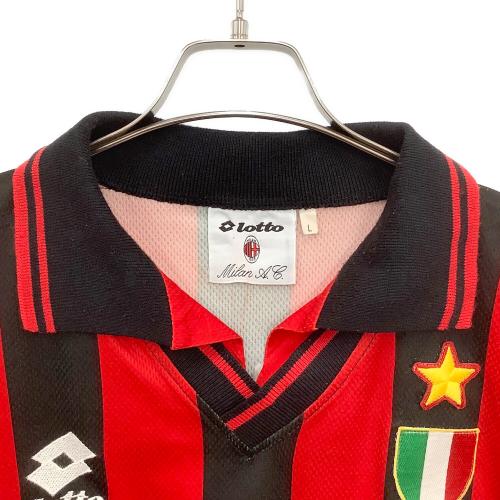 LOTTO (ロット) サッカーユニフォーム メンズ SIZE L レッド×ブラック