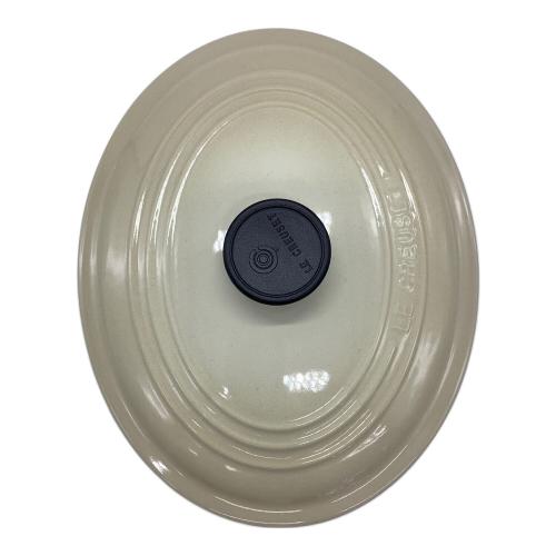 LE CREUSET (ルクルーゼ) オーバルココット SIZE 27cm ネイビー アイボリー 未使用品