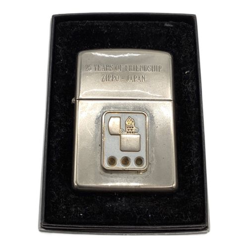 25YEARS OF FRIENDSHIP ZIPPO-JAPAN ZIPPO シルバープレート仕上げ