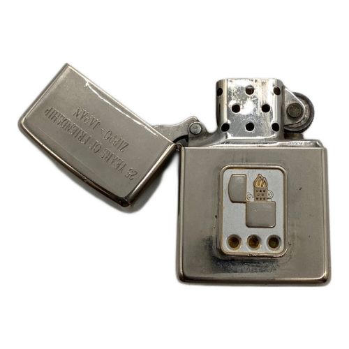 25YEARS OF FRIENDSHIP ZIPPO-JAPAN ZIPPO シルバープレート仕上げ