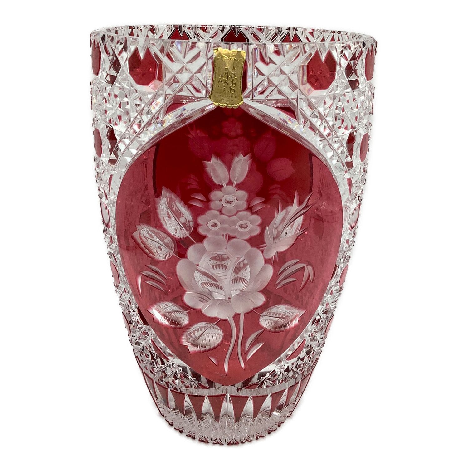 マイセン クリスタル 花瓶 フラワーベース 26cm - 花瓶