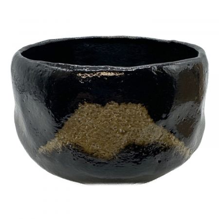 楽焼 (ラクヤキ) 茶碗 富士の絵 昭楽