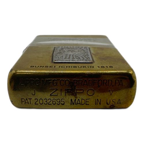 ZIPPO (ジッポ) レプリカ文政一分金ライター No.0123 PAT.2032695 1989年モデル