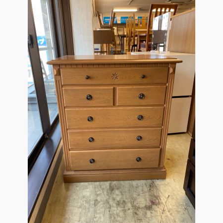 定価・39990円　木製チェスト 5段 ナチュラルウッド 市川木製工業5段チェスト