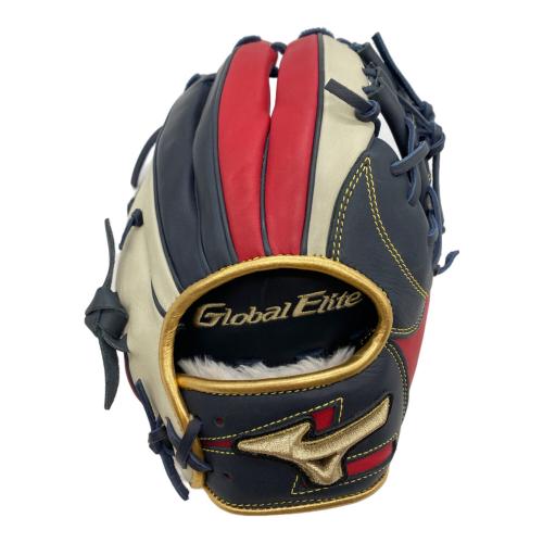 MIZUNO (ミズノ) 軟式グローブ ネイビー×レッド 勝色Collection Global Elite 内野用