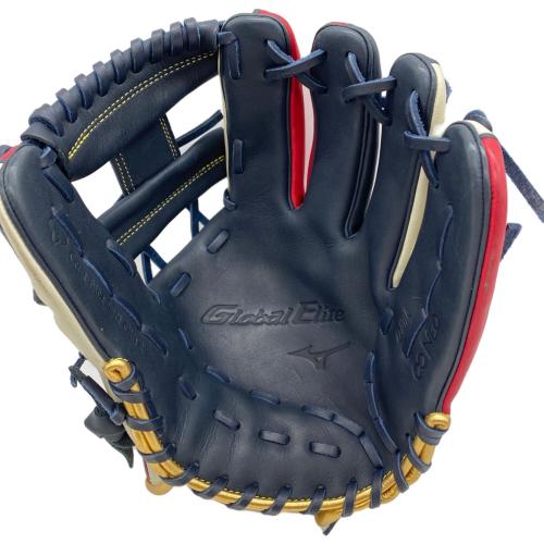 MIZUNO (ミズノ) 軟式グローブ ネイビー×レッド 勝色Collection Global Elite 内野用