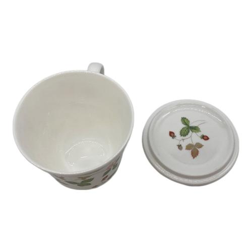Wedgwood (ウェッジウッド) 蓋付マグカップ ワイルドストロベリー