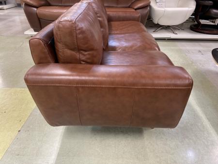 UNICO (ウニコ) 3人掛けソファー ブラウン 総革 MOLN