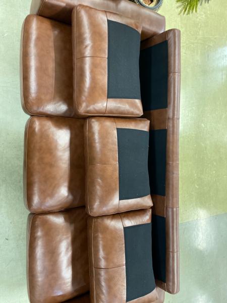 UNICO (ウニコ) 3人掛けソファー ブラウン 総革 MOLN