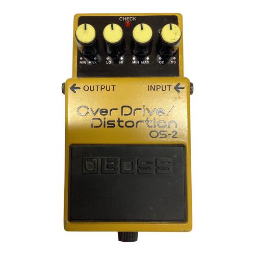 BOSS (ボス) オーバードライブ/ディストーション Over Drive/Distortion OS-2 台湾製 動作確認済み