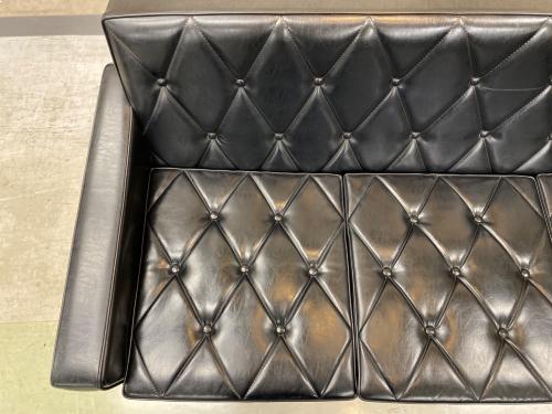 カリモク60 (カリモクロクマル) 3人掛けソファー  ロビーチェア 3シーター U36213　スタンダードブラック