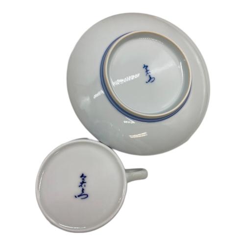 日本の花模様12ヶ月カップ&ソーサーセット 人間国宝 十三代今右衛門  5月のソーサーヒビ有 色鍋島 12セット