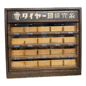 タイヤー印絹穴糸ケース 昭和レトロ