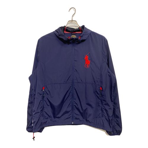 POLO RALPH LAUREN (ポロ・ラルフローレン) ゴルフ ウインドパーカ メンズ SIZE 3L-4L (US XXL) ネイビー PERFORMANCE @GF  所々ヨゴレ シミ