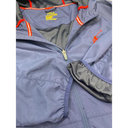 POLO RALPH LAUREN (ポロ・ラルフローレン) ゴルフ ウインドパーカ メンズ SIZE 3L-4L (US XXL) ネイビー PERFORMANCE @GF  所々ヨゴレ シミ