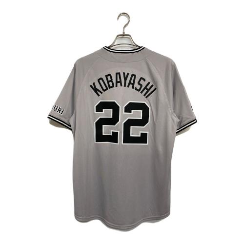 NIKE (ナイキ) NPB レプリカユニフォーム 小林誠司 メンズ SIZE L グレー 背番号22【2024 ビジター セ・リーグ チャンピオン・エンブレム レプリカ ユニホーム】 読売ジャイアンツ