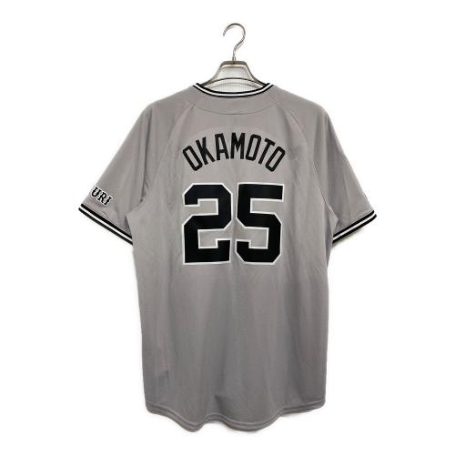 読売ジャイアンツ (ヨミウリジャイアンツ) NPB レプリカユニフォーム 岡本和真 メンズ SIZE L グレー 背番号25【2024 ビジター セ・リーグ チャンピオン・エンブレム レプリカ ユニホーム】 NIKE