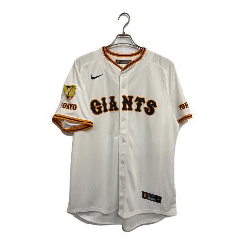 読売ジャイアンツ (ヨミウリジャイアンツ) NPB レプリカユニフォーム 翁田大勢 メンズ SIZE L ホワイト 背番号15【2024 セ・リーグ チャンピオン・エンブレム レプリカ ユニホーム】 NIKE