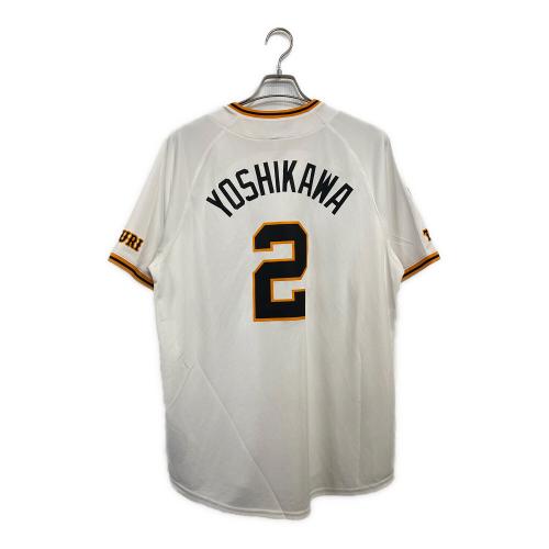 読売ジャイアンツ (ヨミウリジャイアンツ) NPB レプリカユニフォーム 吉川尚輝 メンズ SIZE L ホワイト 背番号2【2024 セ・リーグ チャンピオン・エンブレム レプリカ ユニホーム】 NIKE