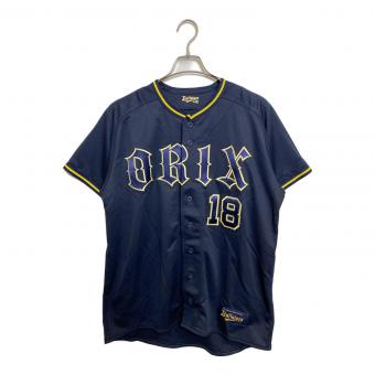 オリックス・バファローズ NPB レプリカユニフォーム 山本由伸 メンズ SIZE M ネイビー 背番号18 2023 ハイクオリティユニフォーム（ビジター）⑨